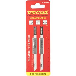 U-shank Jigsaw Blade 10tpi Wood 2.5mm Reverse Tooth 2pc